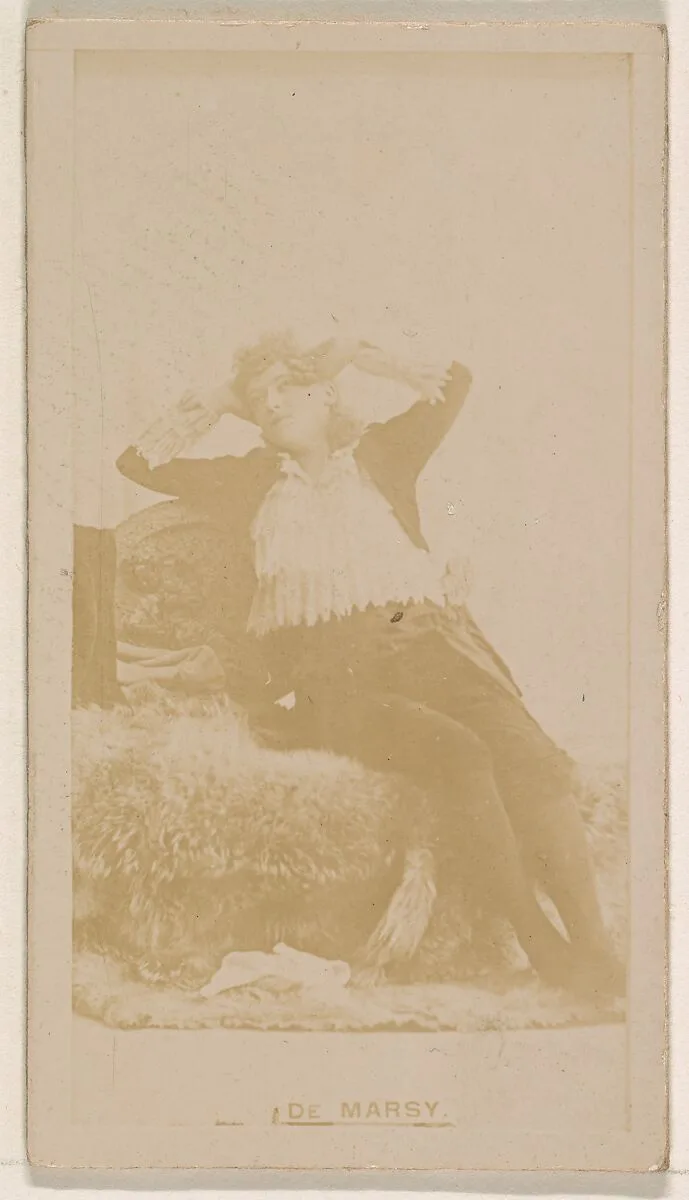 Miss de Marsy, from the Actresses series (N245) issued by Kinney Brothers to promote Sweet Caporal Cigarettes — Kinney Brothers Tobacco Company