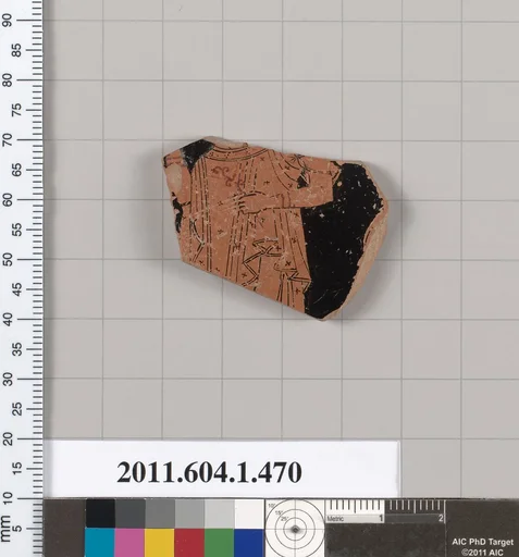 Terracotta fragment of a kylix (drinking cup)