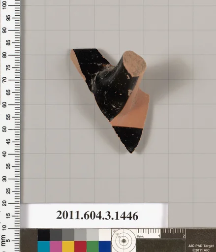 Terracotta rim fragment of a skyphos (deep drinking cup)
