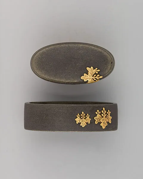 Sword-Hilt Collar and Pommel (Fuchigashira) — Unknown