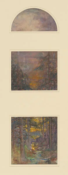 Design for a window — Louis C. Tiffany|Tiffany Glass and Decorating Company|Tiffany Studios|Tiffany Glass Company