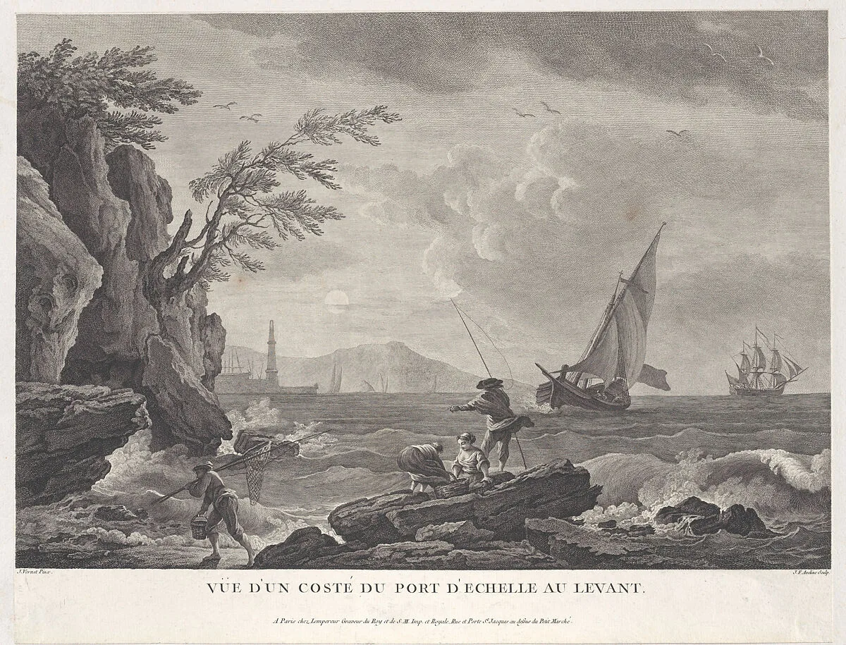 Coastal View of a Port City in the Levant — Aveline|Joseph Vernet