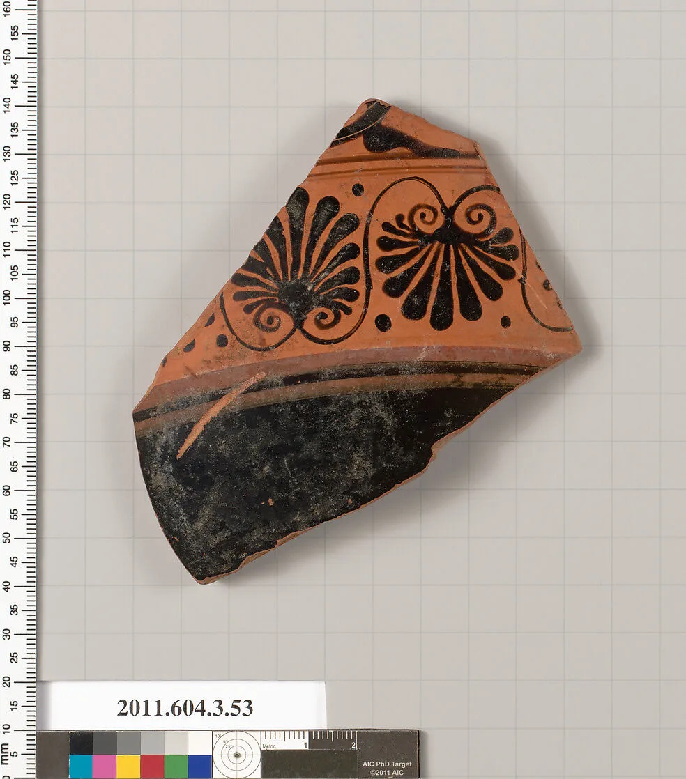 Terracotta fragment of a hydria (water jar)? — Unknown