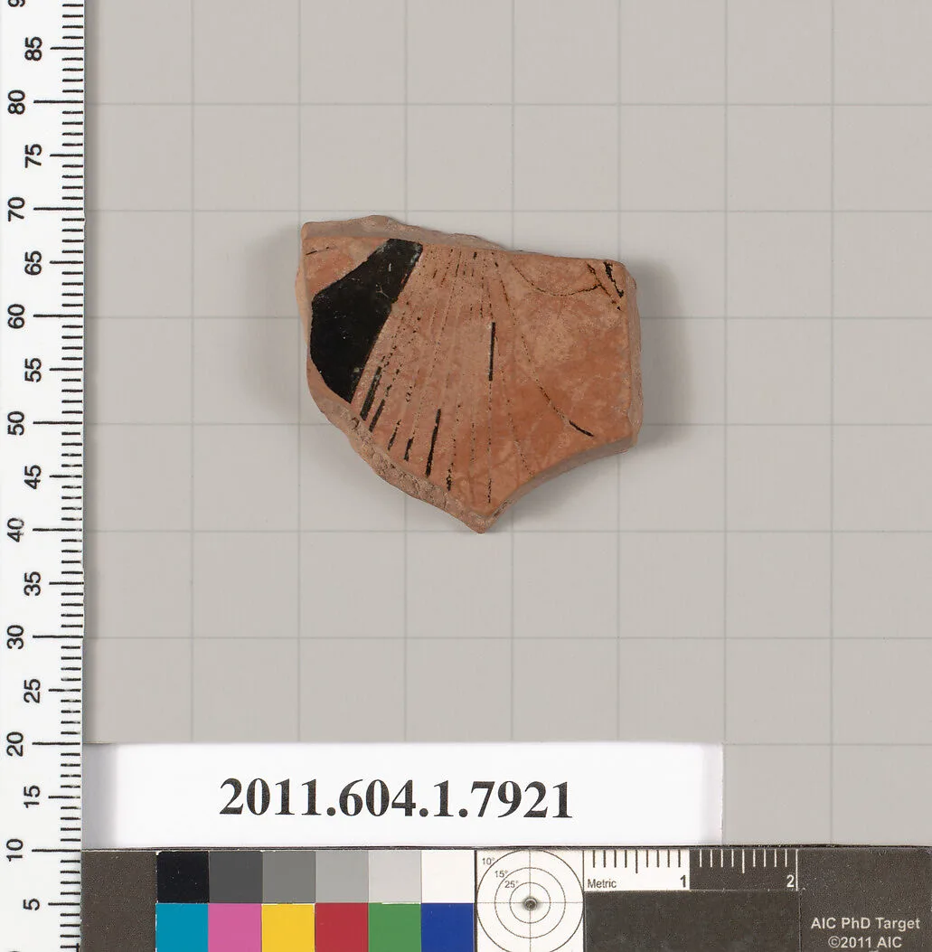 Terracotta fragment of a kylix (drinking cup) — Unknown