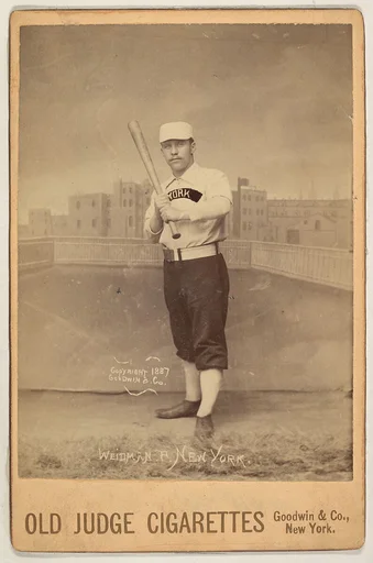 Weidman, Pitcher, New York, from the series Old Judge Cigarettes