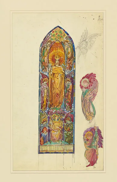 Design for window — Louis C. Tiffany|Tiffany Studios|Tiffany Glass and Decorating Company|Tiffany Glass Company
