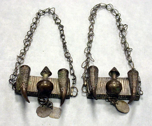 Arm Bands: Calabash and Horn Motif with Pendants
