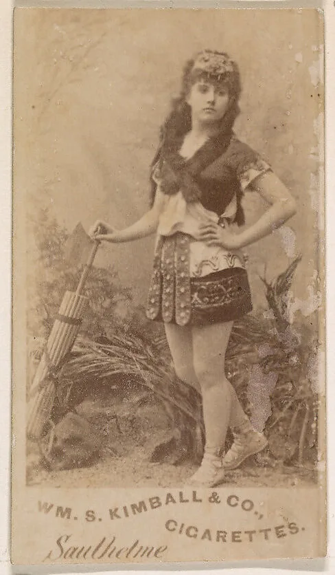 Miss Sauthetine, from the Actresses series (N203) issued by Wm. S. Kimball & Co. — William S. Kimball & Company