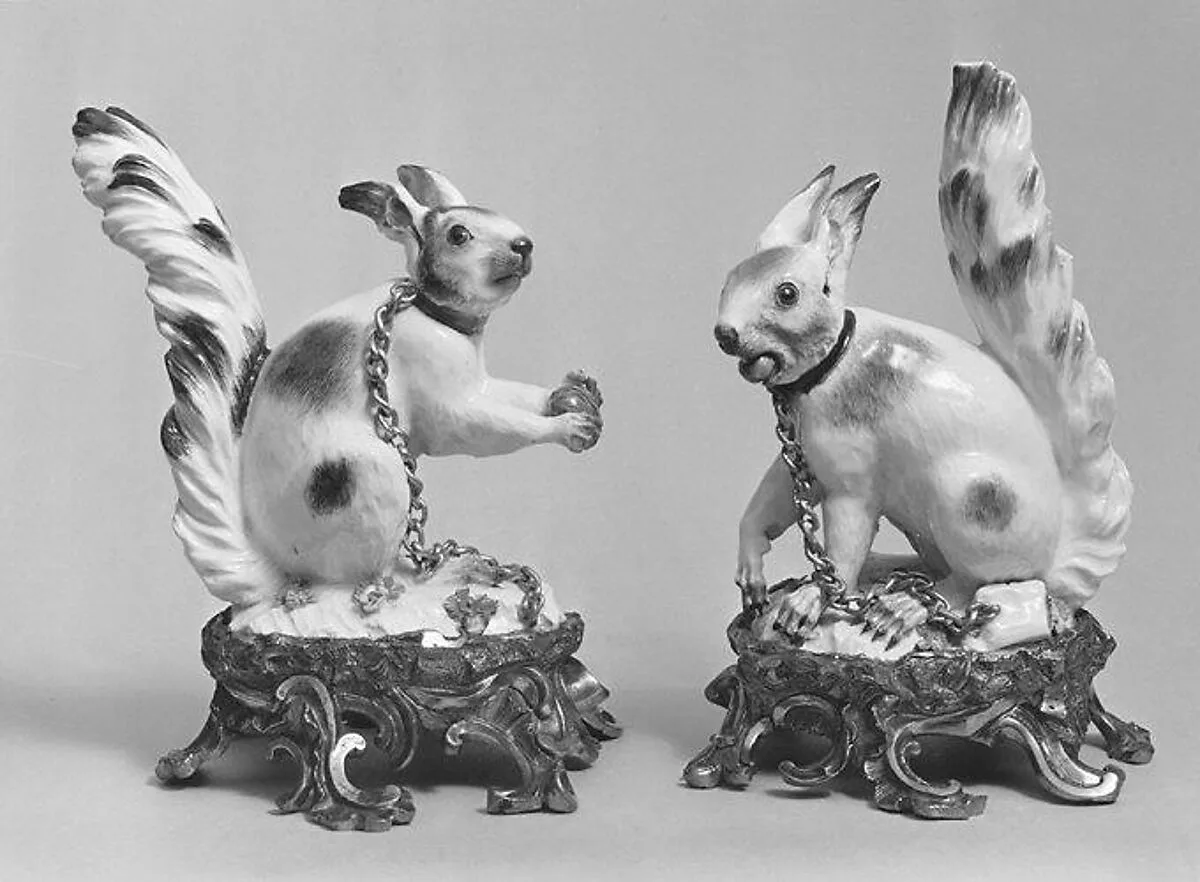 Pair of squirrels — Johann Joachim Kändler|Meissen Manufactory