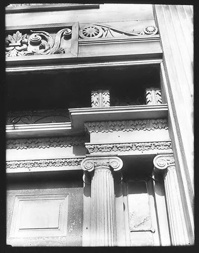 [Acanthus Molding Detail of Greek Revival Doorway, Cherry Valley, New York]