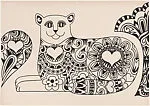 Untitled (Black Cat Positioned Right) — Edgardo Giménez