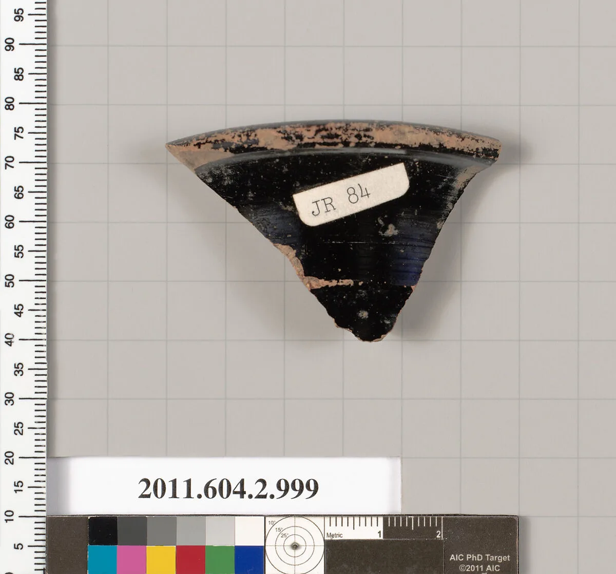 Terracotta fragment of an oinochoe: olpe (jug) — Unknown
