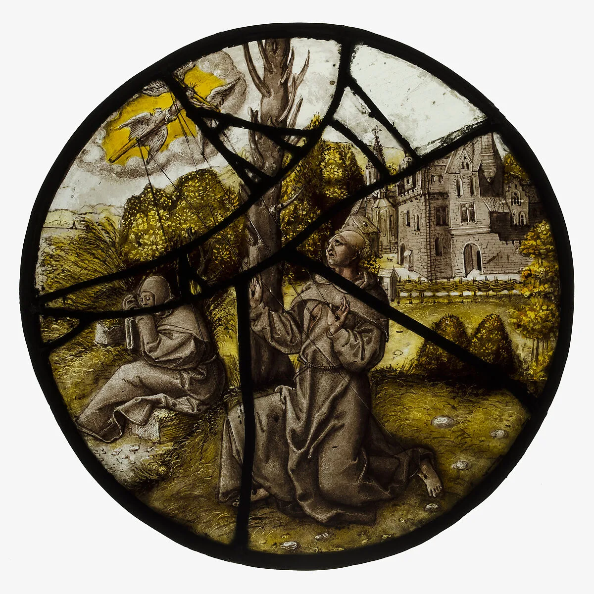 Roundel with Saint Francis Receiving the Stigmata — Albrecht Dürer