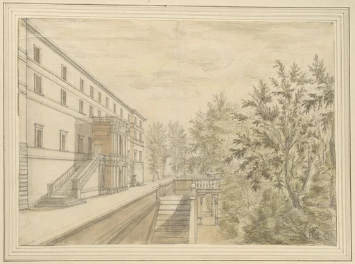 View of the Garden Terrace of the Villa d'Este at Tivoli