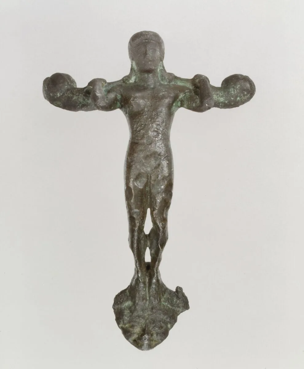Handle in the form of a youth — Unknown