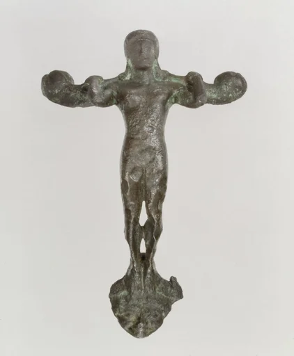 Handle in the form of a youth