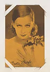 Greta Garbo from Movie Stars Exhibit Cards series (W401) — Unknown