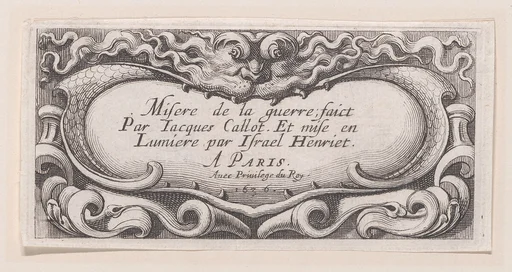 Frontispiece, from Les Petites Misères de la Guerre (The Little Miseries of War)