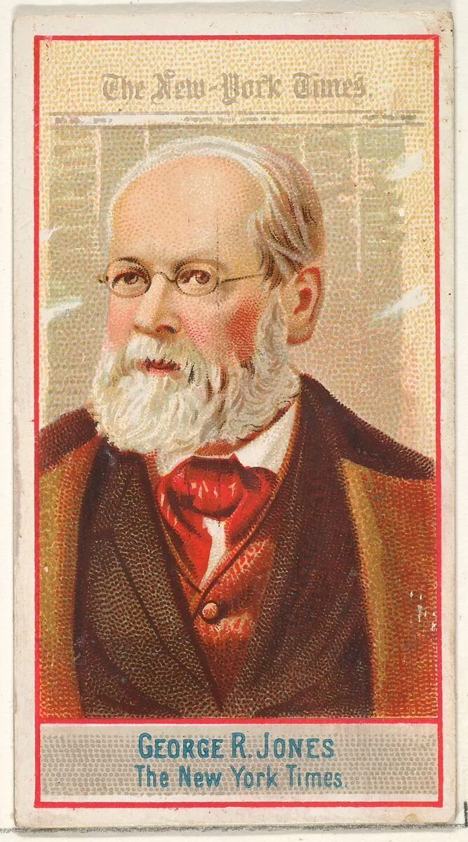 George R. Jones, The New York Times, from the American Editors series (N1) for Allen & Ginter Cigarettes Brands — Allen & Ginter