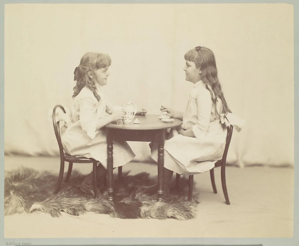 Frances and Ethel de Forest, daughters of Robert de Forest — George Collins Cox