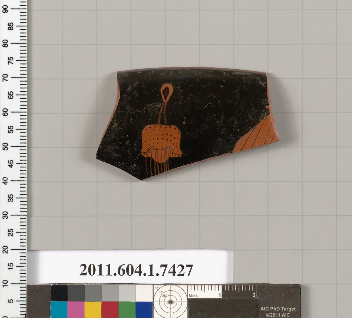 Terracotta rim fragment of a kylix (drinking cup) — Unknown