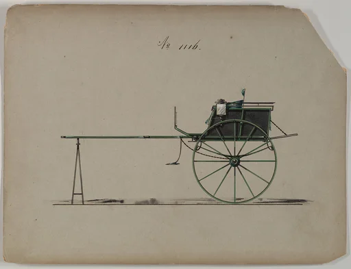 Design for Tandem Cart, no. 1116