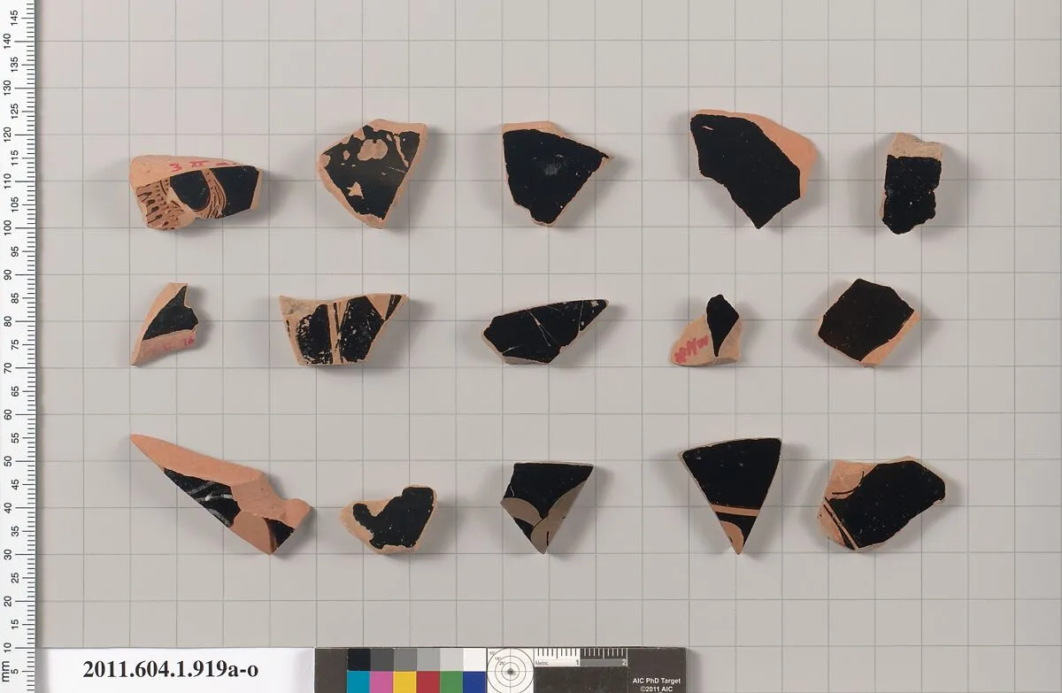Terracotta fragments of kylikes (drinking cups) — Unknown