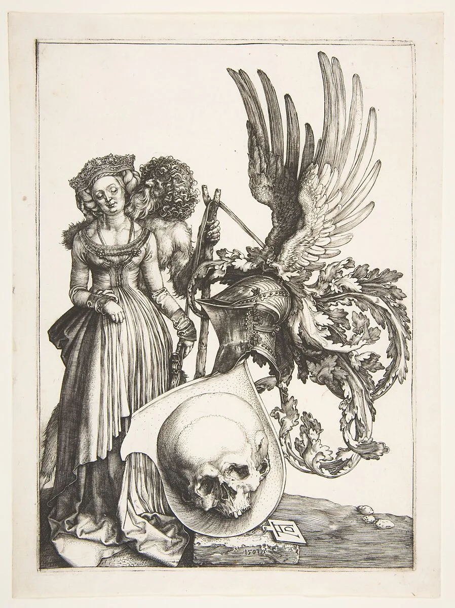 Coat of Arms with a Skull — Albrecht Dürer