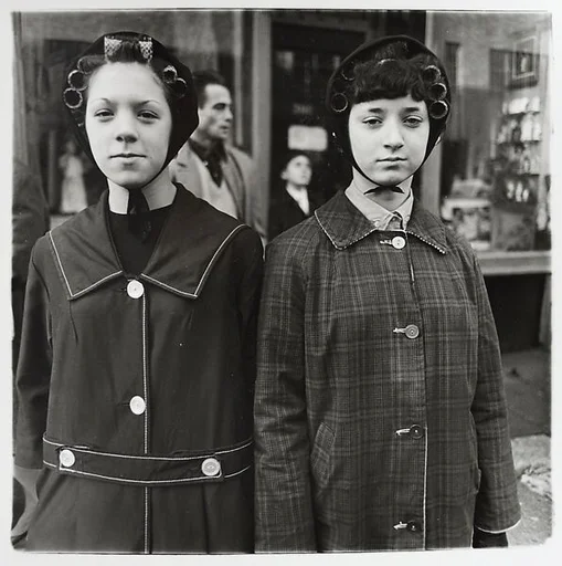 Two girls in curlers, N.Y.C. 