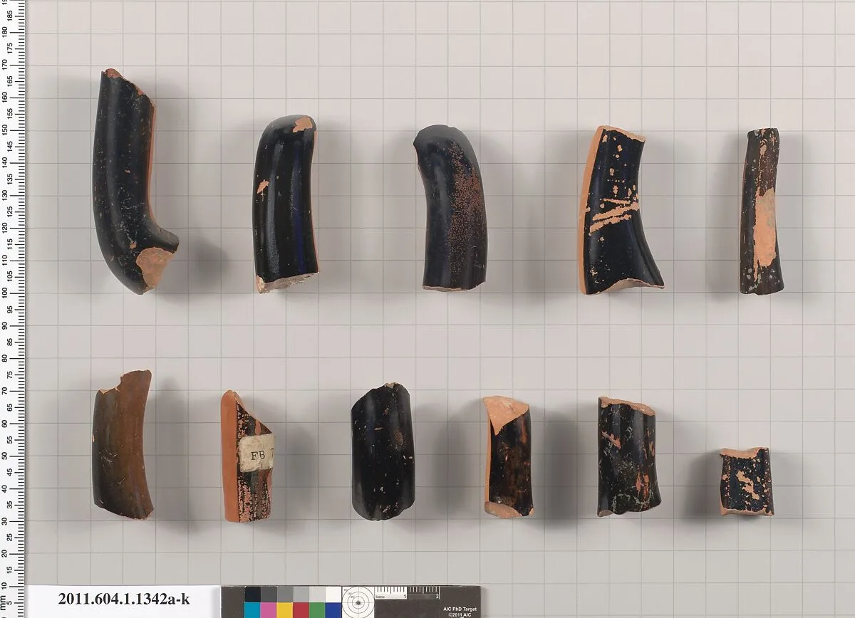 Terracotta fragments of kylikes (drinking cups) — Unknown