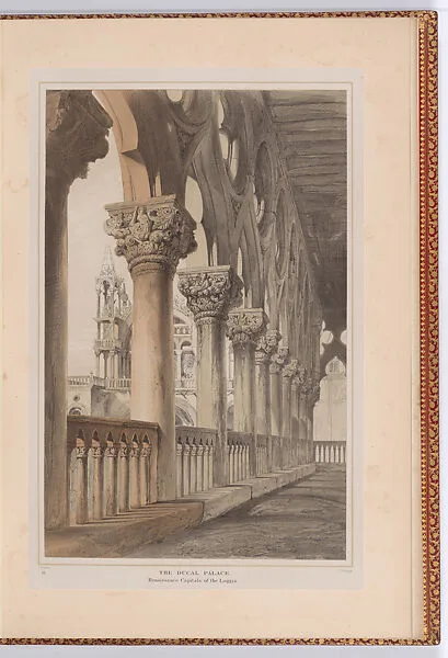 Examples of the Architecture of Venice, Selected and Drawn to Measurement from the Edifices (extra illustrated) — George Richmond|Francis Holl|Henry Richard Vizetelly|John Ruskin|Richard Parminster Cuff|Sir Hubert von Herkomer|John Ruskin|Smith, Elder, & Co.|Thomas Shotter Boys|Samuel William Reynolds, the younger|Thomas Goff Lupton|P. & D. Colnaghi & Co.|John Carr Armytage|Francis Bedford