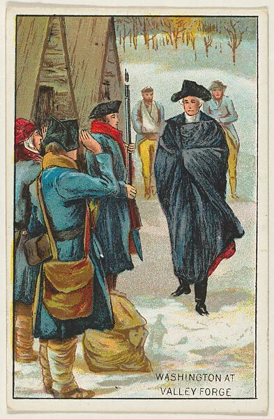Washington at Valley Forge, from the "Historical Events" series (T70), issued with Just Suits Cut Plug Tobacco — Unknown