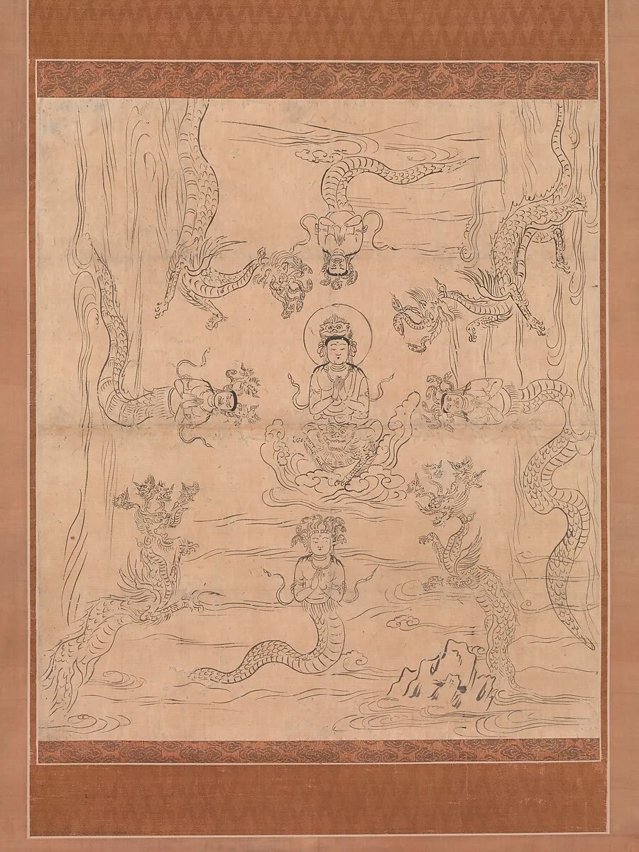 請雨経曼荼羅図像|Iconographic Drawing of a Rainmaking Mandala — Unknown