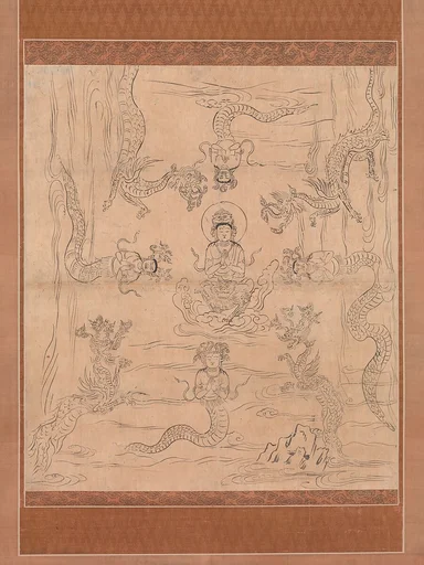 請雨経曼荼羅図像|Iconographic Drawing of a Rainmaking Mandala