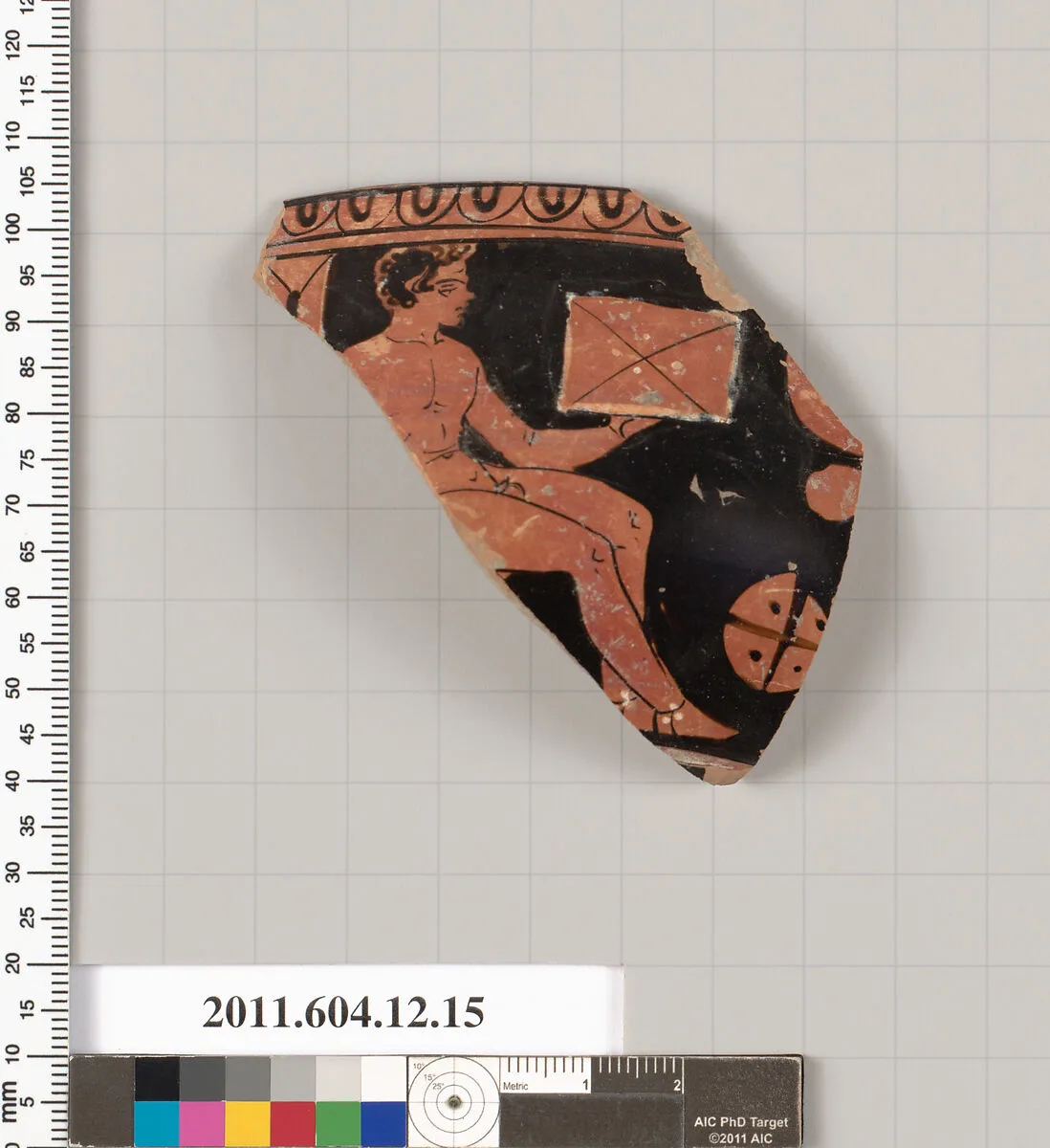 Terracotta rim fragment of a skyphos (deep drinking cup) — Unknown