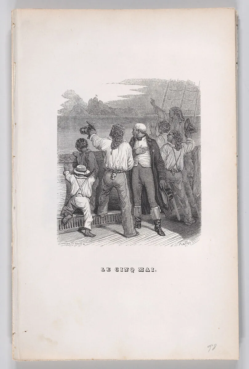 "The Fifth of May" from The Complete Works of Béranger — Pierre Jean de Béranger|César-Auguste Hébert|Fournier & Perrotin|Auguste Raffet|Louis-Henri Brevière|J. J. Grandville