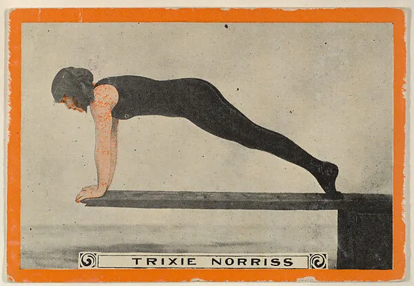 Trixie Norriss, No. 64, The Diving Board, from the Champion Women Swimmers series (T221), issued by Pan Handle Scrap — Pan Handle Scrap Company