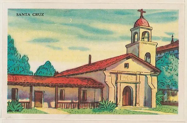 Santa Cruz, bakery card from the Missions series (D39-6), issued by the Gordon Bread Company — Gordon Bread Company