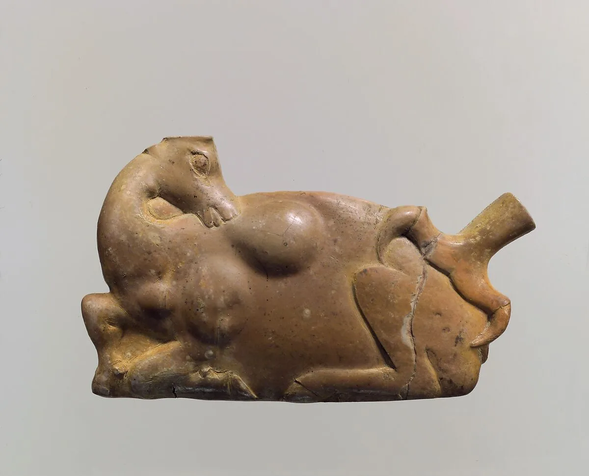Furniture plaque: deer — Unknown