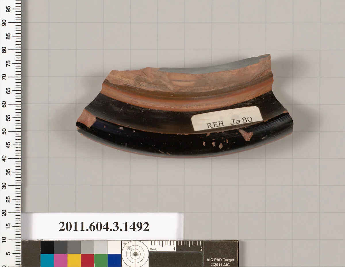 Terracotta fragment of a skyphos (deep drinking cup) — Unknown