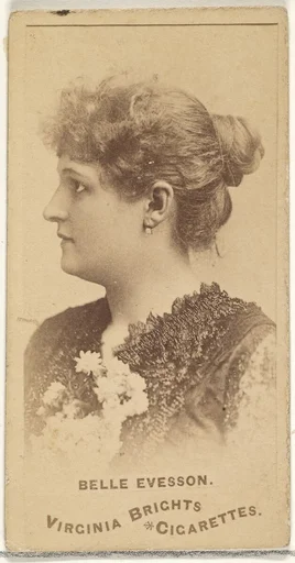 Belle Evesson, from the Actors and Actresses series (N45, Type 1) for Virginia Brights Cigarettes