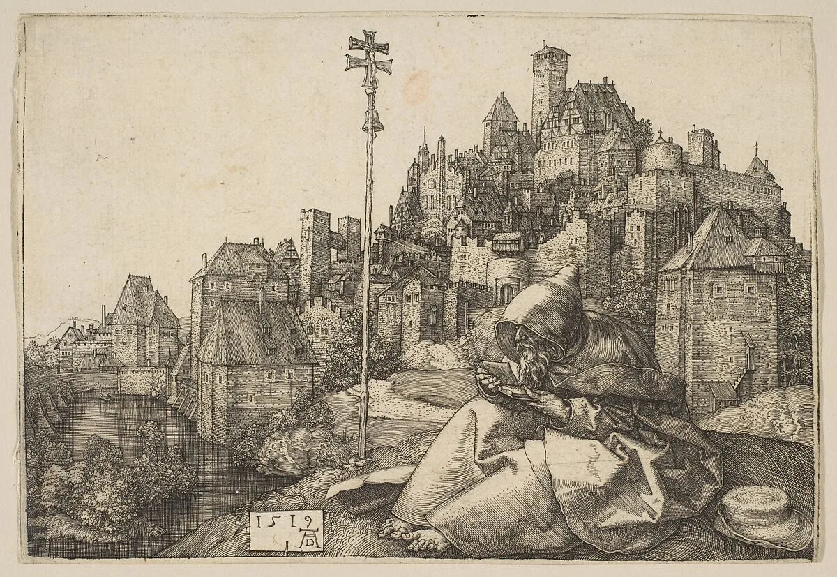Saint Anthony Reading — Albrecht Dürer