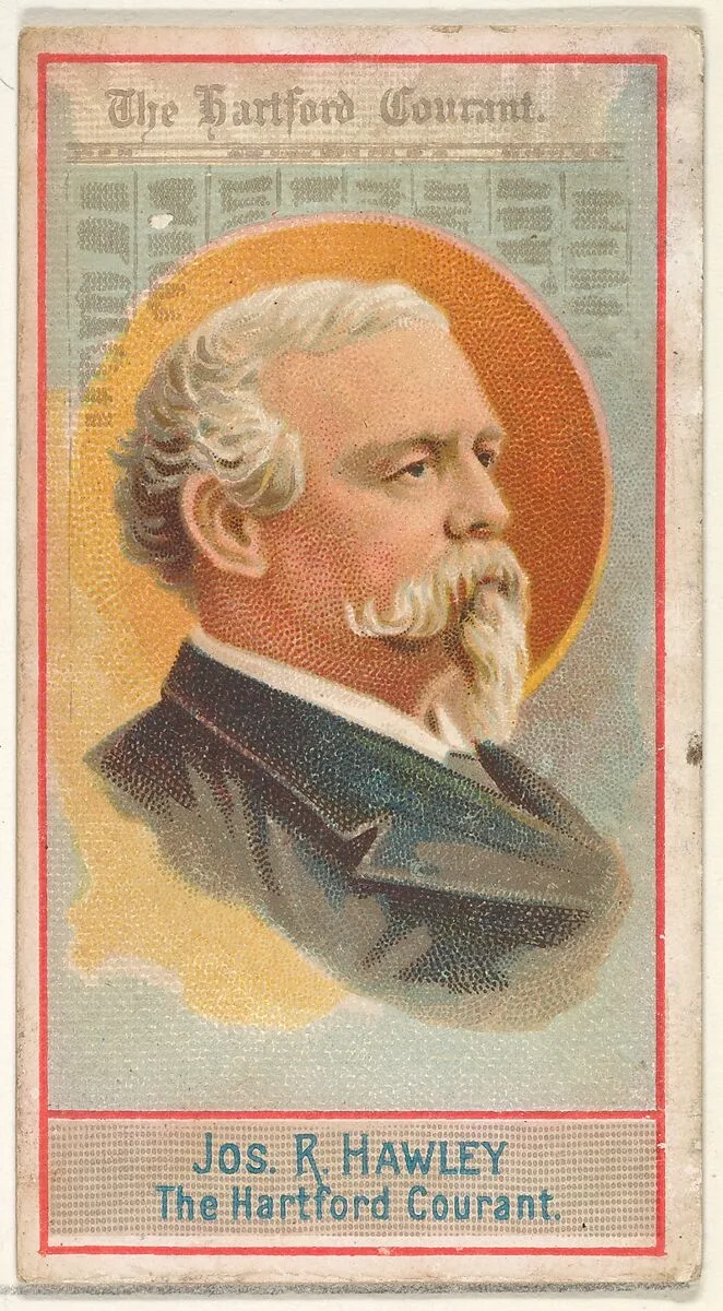 Joseph R. Hawley, The Hartford Courant, from the American Editors series (N1) for Allen & Ginter Cigarettes Brands — Allen & Ginter