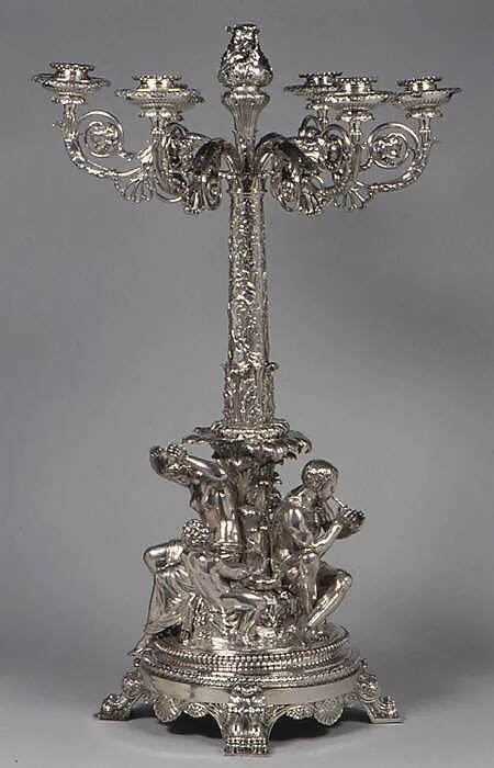 Six-light candelabrum — Paul Storr|Rundell, Bridge and Rundell