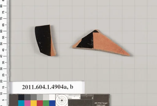 Terracotta fragments of kylikes (drinking cups)