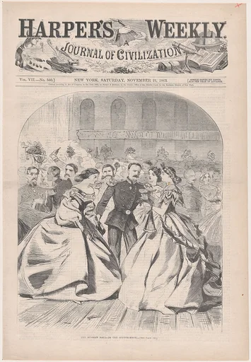 The Russian Ball – In the Supper Room (from "Harper's Weekly," Vol. VII)