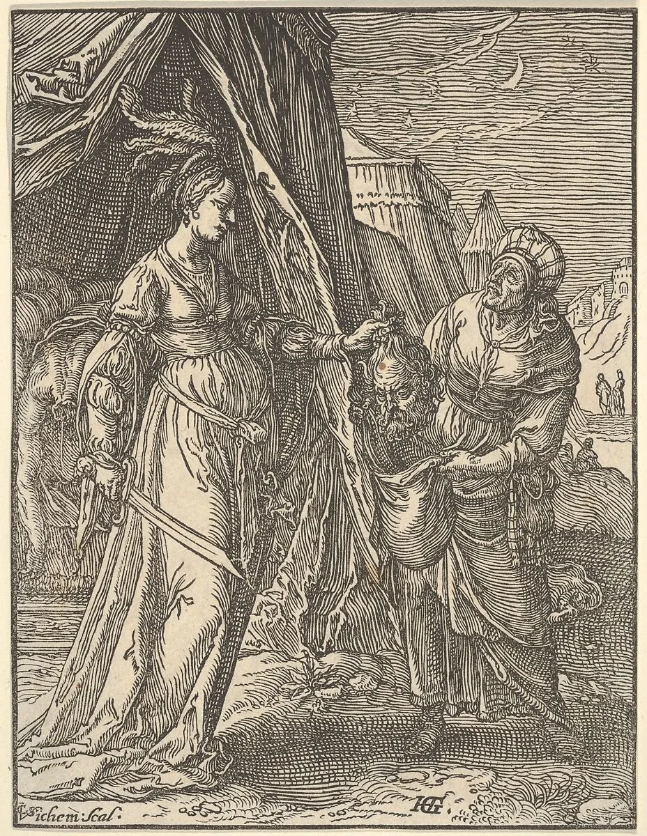 Judith, after Goltzius — Christoffel van Sichem I|Hendrick Goltzius