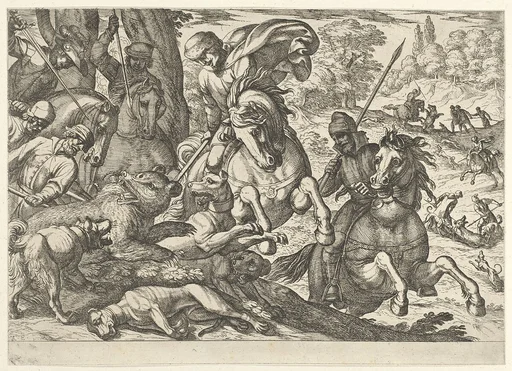 Bear Hunt, from 'Hunting Scenes VI'