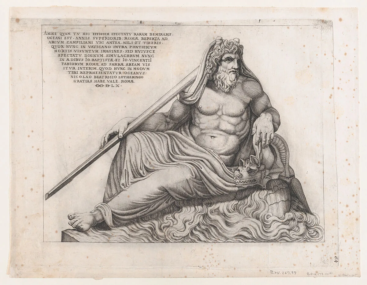 Speculum Romanae Magnificentiae: The Ocean God — Nicolas Beatrizet