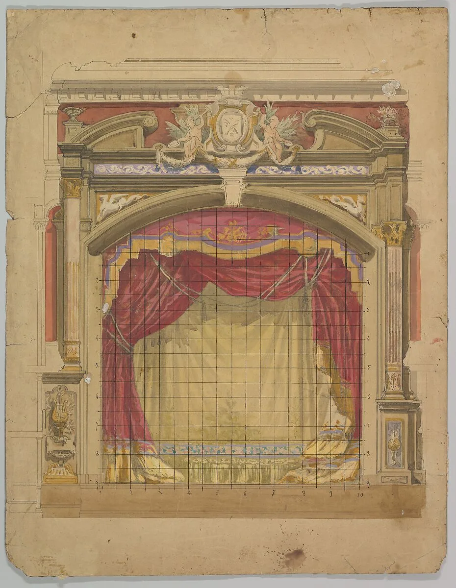 Design for a Stage Set: Casino de St. Etienne — Eugène Cicéri
